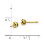 Load image into Gallery viewer, 14K Yellow Gold Madi K Polished Love Knot Post Earrings