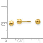 Load image into Gallery viewer, 14K Yellow Gold Madi K Polished Reversible 4mm Ball Earrings