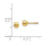 Load image into Gallery viewer, 14K Yellow Gold Madi K Polished 4mm Ball Screwback Earrings