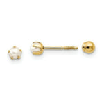 Load image into Gallery viewer, 14K Yellow Gold Madi K Reversible FW Cultured Pearl & Bead Earrings