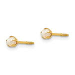 Load image into Gallery viewer, 14K Yellow Gold Madi K 2.5mm FW Cultured Pearl Earrings