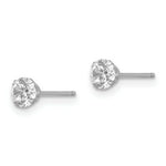 Load image into Gallery viewer, 14k White Gold Madi K 4mm CZ Post Earrings