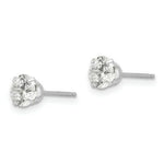 Load image into Gallery viewer, 14k White Gold Madi K 5.25mm CZ Post Earrings