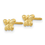 Load image into Gallery viewer, 14K Yellow Gold Madi K Polished Butterfly Screwback Earrings