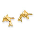 Load image into Gallery viewer, 14K Yellow Gold Madi K Sm. Dolphin Earrings