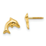 Load image into Gallery viewer, 14K Yellow Gold Madi K Sm. Dolphin Earrings