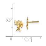 Load image into Gallery viewer, 14K Yellow Gold Madi K Polished Cupid Screwback Earrings