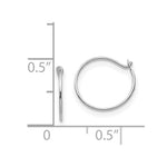 Load image into Gallery viewer, 14k White Gold Madi K Sm. Endless Hoop Earrings