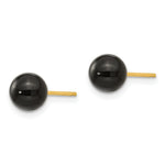 Load image into Gallery viewer, 14K Yellow Gold Madi K Onyx Bead Earrings