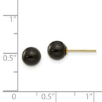 Load image into Gallery viewer, 14K Yellow Gold Madi K Onyx Bead Earrings