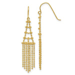 Load image into Gallery viewer, 14K Yellow Gold Beaded Earrings