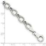 Load image into Gallery viewer, 14K White Gold Fancy Bracelet Length 7'' inches