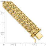 Load image into Gallery viewer, 14K Yellow Gold Polished Fancy Link Bracelet Length 7.5'' inches