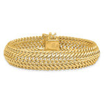 Load image into Gallery viewer, 14K Yellow Gold Polished Fancy Link Bracelet Length 7.5'' inches