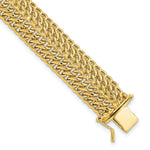 Load image into Gallery viewer, 14K Yellow Gold Polished Fancy Link Bracelet Length 7.5'' inches