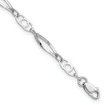 Load image into Gallery viewer, 14K White Gold Polished Fancy Link Bracelet Length 7'' inches