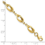 Load image into Gallery viewer, 14K Yellow Gold Polished Fancy Link Bracelet Length 7.5'' inches