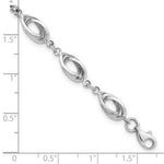 Load image into Gallery viewer, 14K White Gold Fancy Link Bracelet Length 7.5'' inches