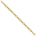 Load image into Gallery viewer, 14K Yellow Gold Fancy Link Bracelet length: 8.25 inches