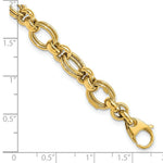 Load image into Gallery viewer, 14K Yellow Gold Fancy Link Bracelet length: 7.5 inches
