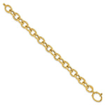Load image into Gallery viewer, 14K Yellow Gold Fancy Oval Link Bracelet length: 7.5 inches