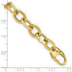Load image into Gallery viewer, 14K Yellow Gold Fancy Oval Link Bracelet length: 8.5 inches