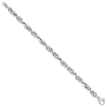 Load image into Gallery viewer, 14k White Gold Polished Bracelet length: 7.5 inches