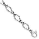 Load image into Gallery viewer, 14k White Gold Fancy Link Bracelet length: 7.5 inches