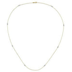 Load image into Gallery viewer, 14k Two Tone Gold Polished and Textured Circles Necklace length: 36 inches