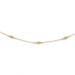 Load image into Gallery viewer, 14K Yellow Gold and Diamond-cut Fancy Beaded 18in Necklace length: 18 inches