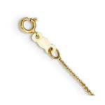 Load image into Gallery viewer, 14K Yellow Gold Diamond-cut Tiny Puffed Circles 15-Station Necklace length: 18 inches