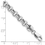 Load image into Gallery viewer, 14K White Gold 6.25mm Polished Fancy Rolo Link Bracelet Length 7.5'' inches