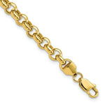 Load image into Gallery viewer, 14K Yellow Gold 6.25mm Polished Fancy Rolo Link Bracelet Length 7.5'' inches