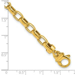 Load image into Gallery viewer, 14K Yellow Gold 6.25mm Polished Fancy Link Bracelet Length 7.5'' inches