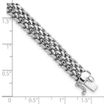 Load image into Gallery viewer, 14K White Gold 7mm Polished Mesh Bracelet Length 7.25'' inches