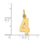Load image into Gallery viewer, 14K Yellow Gold Casted Small Polished Number 6 Charm