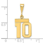 Load image into Gallery viewer, 14K Yellow Gold Casted Small Polished Number 6 Charm