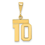 Load image into Gallery viewer, 14K Yellow Gold Casted Small Polished Number 6 Charm