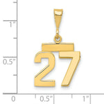 Load image into Gallery viewer, 14K Yellow Gold Casted Small Polished Number 6 Charm