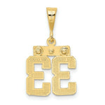 Load image into Gallery viewer, 14K Yellow Gold Casted Small Polished Number 6 Charm