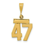 Load image into Gallery viewer, 14K Yellow Gold Casted Small Polished Number 6 Charm