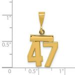Load image into Gallery viewer, 14K Yellow Gold Casted Small Polished Number 6 Charm