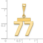 Load image into Gallery viewer, 14K Yellow Gold Casted Small Polished Number 6 Charm