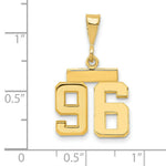 Load image into Gallery viewer, 14K Yellow Gold Casted Small Polished Number 6 Charm