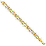 Load image into Gallery viewer, 7.25" Length Bracelet 14K Yellow Gold Lite 8.5mm Double Link Charm Bracelet