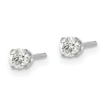 Load image into Gallery viewer, 14K White Gold .30ct I2 K-L Diamond Stud Push-on Post Earrings