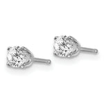 Load image into Gallery viewer, 14K White Gold .40-Carat tw I2 K-L Diamond Stud Push-on Post Earrings