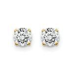 Load image into Gallery viewer, 14K Yellow Gold .60-Carat tw I2 K-L Diamond Stud Push-on Post Earrings