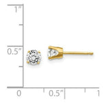 Load image into Gallery viewer, 14K Yellow Gold .70-Carat tw I2 K-L Diamond Stud Push-on Post Earrings
