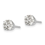 Load image into Gallery viewer, 14K White Gold 1-Carat tw I1 J-K Diamond Stud Push-on Post Earrings